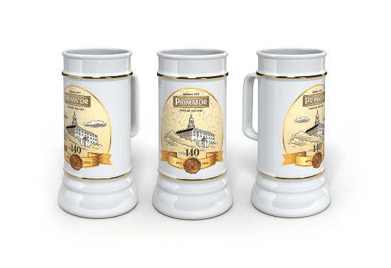 PRIMÁTOR a.s. - 3D model of a retro tankard 