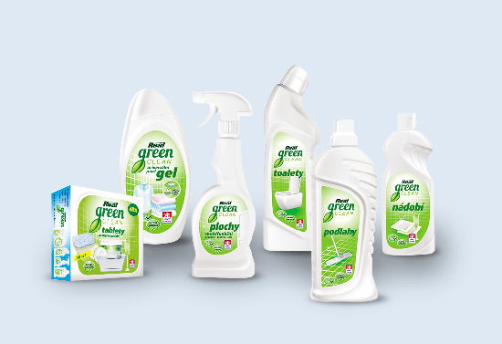 Packaging of Real Green Clean product line